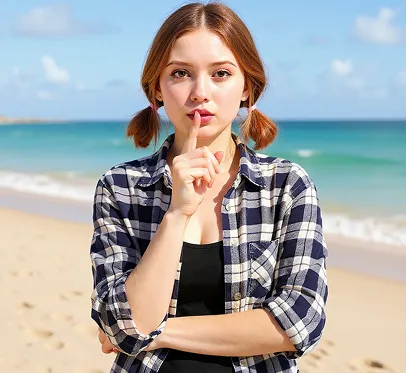 Girl with cat in Nano-Banana AI style